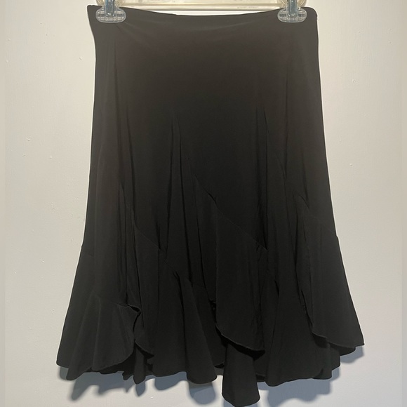 BLACK SALSA MIDI SKIRT - Picture 1 of 3